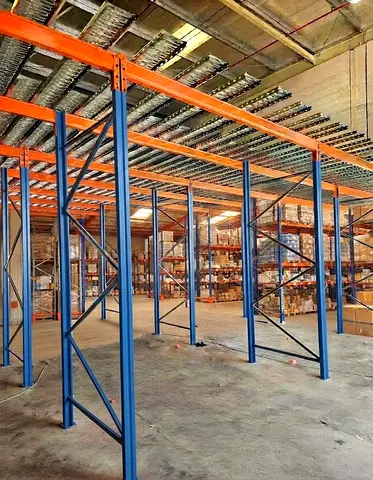 Improve storage capacity with durable Racking Mezzanine Floor System