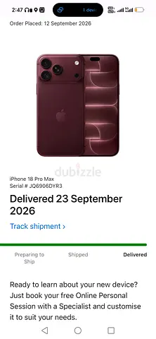 Iphone 18 pro max 512gb