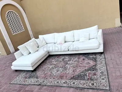 Marina _____ Home feather 🪶 filled L Shape Sofa Beige