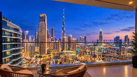 FULLY FURNISHED 2 BEDROOM | FULL BURJ KHALIFA VIEW | VACANT