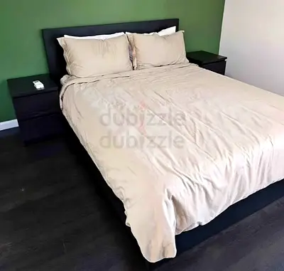 Ikea Queen size bed with mattress and storage drawers