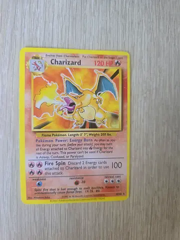 Vintage Charizard Pokémon Card - Holographic Base Set