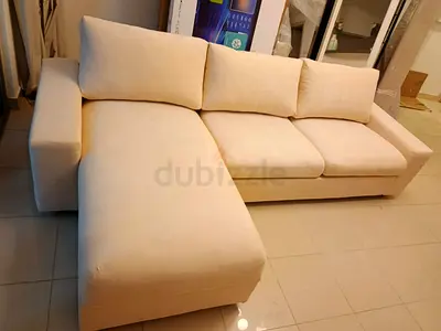 Beige color IKEA sofa bed