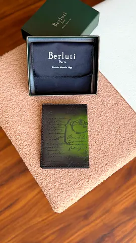 BERLUTI* Escale Passport Cover Venezia Calf Leather