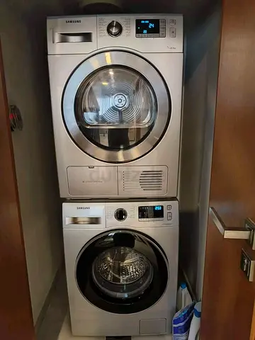 Samsung 8+8kg Washer and Dryer Set - Silver,