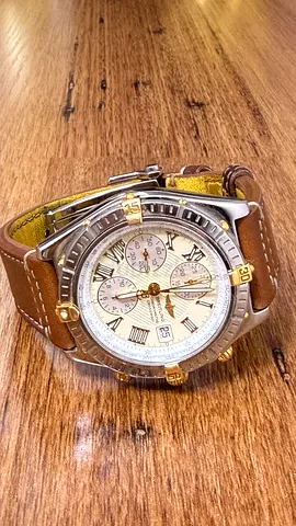 Breitling Crosswind B13355 18K Gold & Steel Automatic Chronograph – Authentic
