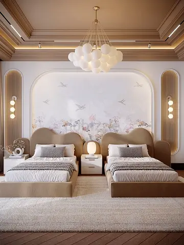 Decent modran twins single 90*190 size bed for kids