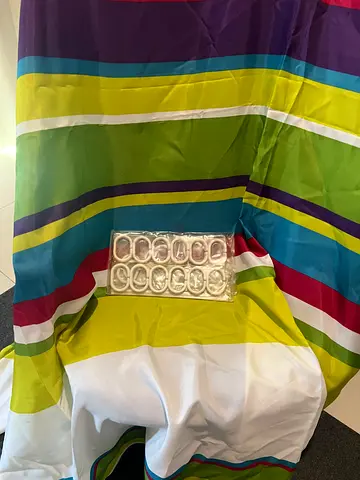 Shower curtain with hooks included