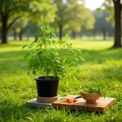 Healthy potted green plant - ready for indoor or garden use