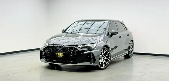 2026 Audi RS3 Sportback, 2030 Audi Warranty + Service Pack, Carbon Fiber Package, Low Km, GCC