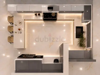 kitchen and bathroom 2D AutoCAD drawings, detailed elevations, MEP coordination, and realistic 3D de