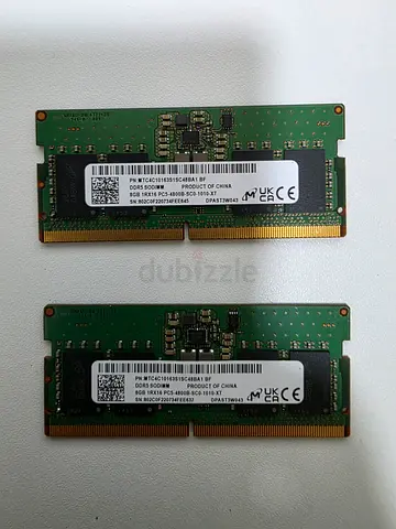 Used Micron 16 GB (2 X 8GB DIMM) DDR5 4800 DIMM