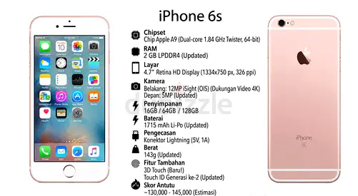 iPhone 6s 16GB Rose Gold - Good working condition