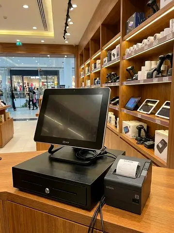 NCR POS with cash drawer and Epson receipt printer - complete setup - LIFE TIME SOFTWARE