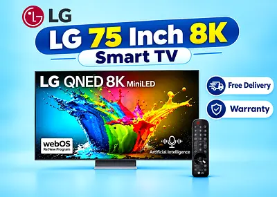 LG 75" QNED99 8K Smart TV MiniLED, AI Processor