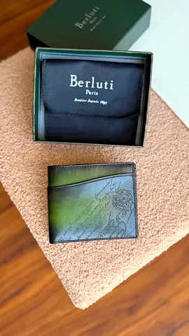 BERLUTI* Makore Slim Compact Wallet Venezia Calf Leather *VIP QUALITY