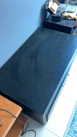 Wooden Black TV Cabinet Entertainment Unit