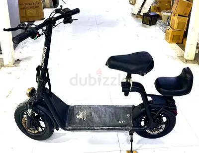 Khugo Electric Scooter with Double Seat — Good Condition, Ready to Ride