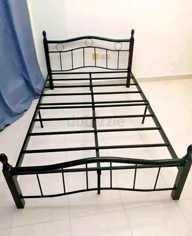 Second Hand Double Bed Wooden Steel Frame Size 120*190Cm