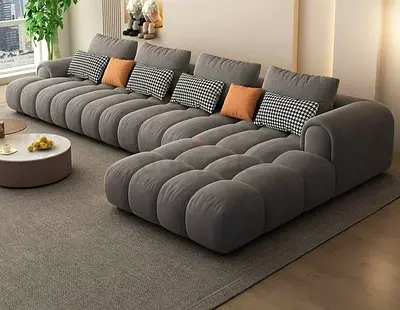 Premium high Quality 4 seater L shape Sofa with cushion