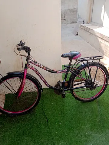 Used women's city/commuter bike - 26 inch, pink/black, with rear rack