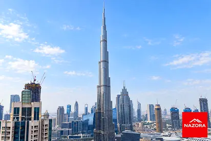 Full Burj Khalifa View | Furnished 3BR + Maid | Vida