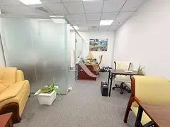 Bright Corner Office | Pantry and Washroom