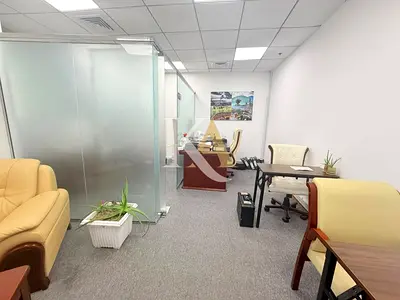 Bright Corner Office | Pantry and Washroom