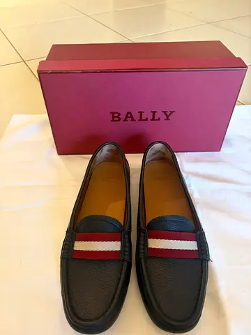 Bally Black Leather Loafers