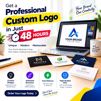 Get a Professional Custom Logo in Just 48 Hours