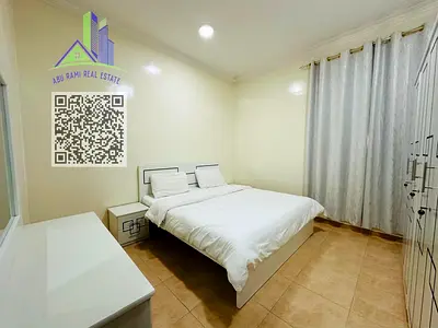 أرقى وأجمل شقة غرفتين وصالة في المويهات 3، فرش جديد بالكامل، حمامان، بلكونة، وموقع حيوي قريب من أسواق المبارك وسيتي فيو مول وجفت مارت، مع سهولة الوصول