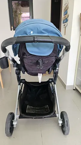 Used Standard Baby Stroller with Storage Basket ( fits 2 kids :))