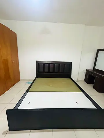 ***URGENT SELLING *** Moving out Modern Dark Brown King size Bed Frame with Padded Headboard