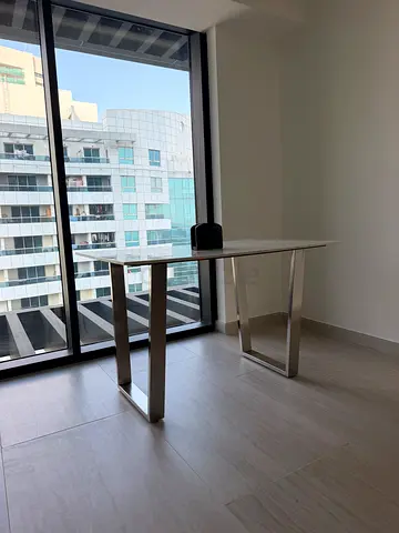 White marble modern dining table with metal legs