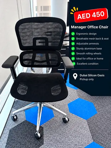 Office chair ERGOHUMAN BLACK for sale