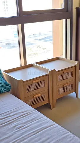 Bedside Tables / Nightstands – Set of 2 With Storage