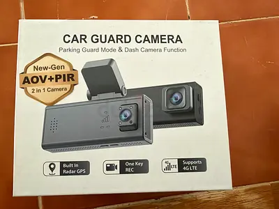 Car Guard Dash Camera with AOV+PIR (Front and Rear) - Built-in GPS