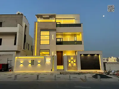 طابقين وروف  تشطيب شخصي | 5 غرف ماستر | مسبح خاص | شامل رسوم التسجيل| مساحة أرض 3600 قدم | بناء 4500 قدم