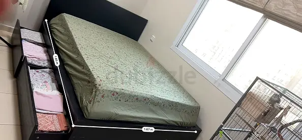 Bed, Bedroom furtinure with storage