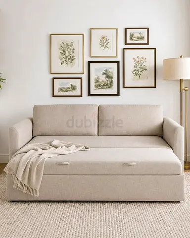 Puulout Beige 2-Seater Sofa - Compact and Comfortable
