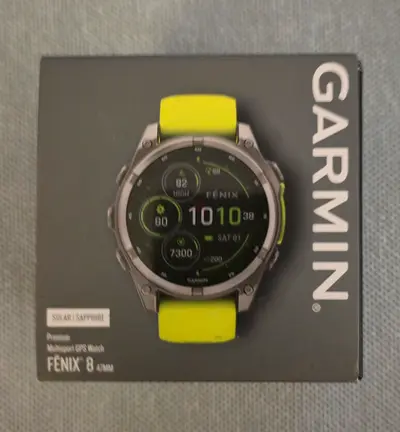 Garmin Fenix 8 Solar Sapphire (47mm) Multisport GPS Watch - Boxed