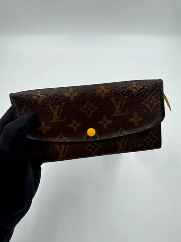 LOUIS VUITTON wallet yellow interior