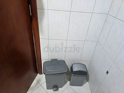 Pair of grey bathroom pedal bins - small and medium, Excellent condition