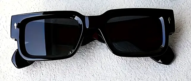 Black Rectangular Sunglasses - Classic Unisex Frame