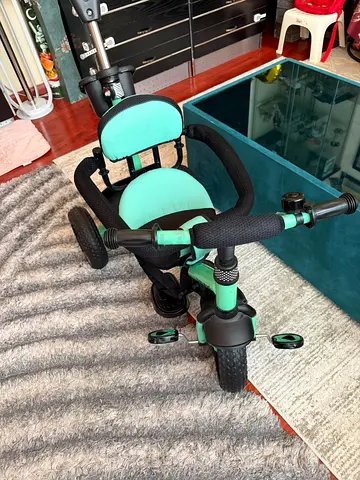 Babyhug Gladiator Tricycle with Parental Push Handle, Cushioned Seat