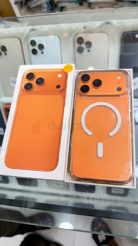 Apple iPhone 17 pro max MagSafe Clear Case (Orange) - Brand New