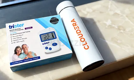 Brand New Trister Blood Glucose Monitor + Smart Stainless Steel Thermal Flask