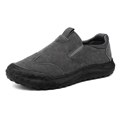 Men's Grey Slip-On Casual Shoes - Comfortable Everyday Wear