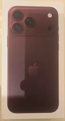 iPhone 18 pro max 256 Burgundy Brand new sealed - Unopened, original packaging TDRA