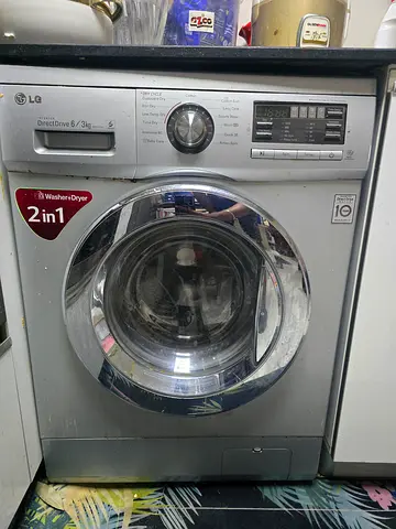 LG 2-in-1 Front Load Washer Dryer 6kg/3kg - Silver (Used)